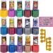 Disney 100 Non Toxic Nail Polish Set for Kids with Nail Stickers & Toe Spacers (18 pcs) | Girls Peelable Nail Varnish for Ages 3+ by Townley Girl - Buy Online on GoSupps.com