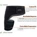 Vriksasana Groin Hip Brace - Sciatica Support Wrap for Men and Women - Compression Sleeve for Thigh Muscle Support - Right Leg - Buy Online on GoSupps.com