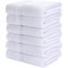 Utopia Towels 6 Pack Bath Towel Set, 100% Ring Spun Cotton (24 x 48 Inches) Medium Lightweight and Highly Absorbent Quick Drying Towels, Premium Towels for Hotel, Spa and Bathroom (White) 24 x 48 Inches White