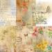 Mixed Overlay Rice Paper, 8 x 10.5 inch - 6 x Different Printed Mulberry Paper Images 30gsm Visible Fibres for Decoupage Crafts Mixed Media Collage Art