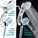 High Pressure 6-in-1 Aquassage by AquaCare - 76-mode Combo Showerhead with Hand Shower, Body Brush, Hair Brush & Arm in One! Stainless Steel Hose, Brush Holder - All-Chrome - Buy Online on GoSupps.com