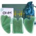 Gua Sha Massage Tools Set, OHH Aventurine Natural Stone Guasha Board for Face and Body, Skincare Gua Sha Facial Massager for SPA Acupuncture Therapy Trigger Point Treatment, Pack of 3 Green