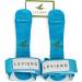 LEVIERO Gymnastics Grips for Girls - Narrow Nippers Soft Leather Dowel Hand Grips with Velcro Wrist Straps and Adjustable Finger Holes  for All Ages  Pink  Aqua and White 0 Aqua - Buy Online on GoSupps.com