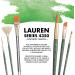 Princeton Artist Brush Co. Lauren Series 4350 Short Wash Size 1/2 Golden Synthetic Paintbrush - Buy Online on GoSupps.com