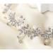 BABEYOND Bridal Headpiece - Handmade Wedding Hair Vine with Crystal Floral Leaf Headband (Silver) - Buy Online on GoSupps.com