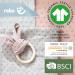 Roba Organic Clamping Cover for Changing Pads - GOTS Certified Organic Cotton Removable Cover 75x85 cm - Lil Planet Frosty Green - Buy Online on GoSupps.com