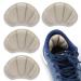 2 Pair Heel Grips Shoes Pads for Shoes Too Big Self-Adhesive Foot Cushions Pads for Women Men Thick Shoe Inserts Back Insoles Anti Blister Shoe Liners Heel Protectors Nude
