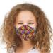 Youth Washable Face Mask with Adjustable Earloops & Nose Wire - 3 Layers, 100% Cotton Inner Layer - Ages: 5-12 - Cloth Reusable Face Protection with Filter Pocket (Hibiscus - Colorful)