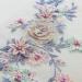 IXUEYU Lace Fabric 3D Flowers Appliques with Beads & Rhinestones - DIY Wedding Decor Dress Patch (Blue + Purple) - Buy Online on GoSupps.com