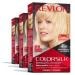 Permanent Hair Color by Revlon Permanent Blonde Hair Dye Colorsilk with 100% Gray Coverage Ammonia-Free Keratin and Amino Acids Blonde Shades (Pack of 3) 03 Ultra Light Sun Blonde