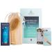 Travel Dry Brush Gift Set Bundle  Certified Organic Coconut Oil Travel Tube  Sustainable Bamboo Body Scrub Brush  Bundle for Skin Care  Great Gift  Exfoliation - Conscious Coconut