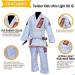 Twister Kids Jiu Jitsu Gi | Ultra Light Fabric Youth BJJ Gi with Free White Belt | C3 White/Red - Buy Online on GoSupps.com
