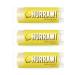 Hurraw! Lemon Lip Balm 3 Pack: Organic Certified Vegan Cruelty and Gluten Free. Non-GMO 100% Natural Ingredients. Bee Shea Soy and Palm Free. Made in USA