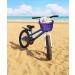 Colorbasket 01617 Front Handle Bar Kids Bike Basket - Weather Resistant, Adjustable Straps, Food-Contact Safe - Purple - Buy Online on GoSupps.com