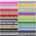 70 Pcs 10x10 Inch Cotton Fabric Patchwork Bundle - Multi Color Floral Printed Quilting Fabrics for DIY Crafts - Stylish Handmade Accessories - Buy Online on GoSupps.com