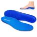 Plantar Fasciitis Relief Insoles Arch Support Orthotics Insoles for Women & Men - for Flat Feet  High Arches  Calcaneal Osteophytes  Obesity  Overpronation  Heel Pain (XL) Blue Men's 11-13 / Women's 12-14