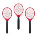 x electric fly swatter without chemicals fly killer against flies midges & mosquitoes fly swatter red red 3-pack