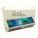 Houder Designer Lipstick Case with Mirror for Purse - Decorative Lipstick Holder with Gift Box - Velvet Lined - Protect Your Lipsticks in Style (Peacock Feather)