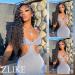 ZLIKE 26" HD Lace Front Wig - Wet & Wavy Human Hair Water Wave Pre-Plucked Glueless 150% Density - Natural Black 13x6 Lace Frontal - Buy Online on GoSupps.com