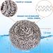 6 Pack Stainless Steel Wool Scrubber Sponge for Tough Dirt, Grease, and Stain Removal on Dishes, Pots, Stovetops - Kitchen Cookware Cleaner - Buy Online on GoSupps.com