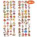 Mushroom Temporary Tattoos Sticker for Kids - 96Pcs Birthday Party Decorations & Gifts - Buy Online on GoSupps.com