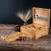 Wooden Stash Box Bundle with Rolling Tray, Jar, and Lock - Bamboo Rolling Tray with Lid and Accessories - Wood Storage Set - Buy Online on GoSupps.com