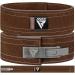 RDX 4 weight lever buckle lever buckle leather 10mm approved IPL UPA powerlifiting training belt strength training fitness bodybuilding belt 10 adjustable holes gym weight lift belt men m brown white