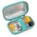 CASEMATIX Turquoise Asthma Inhaler Case for Travel Fits Spacer Mask and Accessories Includes Case Only