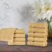 Premium Egyptian Cotton 10-Piece Face Towel Set - Quick Dry & Absorbent Small Towels for Facial Spa - Guest Bath Essentials - Gold Washcloth (10-Pack) - Buy Online on GoSupps.com