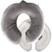 Kufl neck heat bottle with fleece cover gray - large heat pillow for neck shoulder & back i heat bottle with fluffy fleece cover 1.5l gray 2 -part set