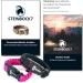 Steinbock7 Hochk nig 3-in-1 Paracord Wristband Set - Black & Pink | Integrated Pipe Flint & Knife - Perfect for Camping & Outdoor Adventures - Includes Free E-Book - Buy Online on GoSupps.com