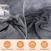 PETTOM Dog Bathrobe - Quick Dry Microfiber for Medium Large & Small Dogs - Cozy Gray Dog Towel Wrap - Buy Online on GoSupps.com