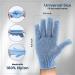Plant Based Deep Exfoliating Glove - Dual-Sided Mitt for Body and Face - Dead Skin & Fake Tan Remover - Grey & Blue - Buy Online on GoSupps.com
