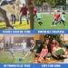 Portable Pop Up Soccer Goal Net Set with Accessories - 2.5ft Blue | For Kids & Adults Training and Backyard Play | Carrying Case & Training Cones Included - Buy Online on GoSupps.com