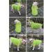 Lovelonglong Fashion Hooded Pet Dog Raincoat - Lightweight Zipper Closure Rain Poncho with Reflective Strip - Green XXXXL (100lbs) - Buy Online on GoSupps.com
