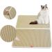 Premium XL Beige Cat Litter Mat - Double Layer Scatter Control & Waterproof - Buy Online on GoSupps.com