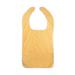 Clinotest bib for adults/food protection/terry bib/clothing protection in the color yellow uncoated 100% cotton