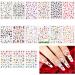 Colorful Butterfly Nail Stickers - 30 Styles | Adhesive Nail Design Decals for Women & Girls | DIY Nail Decoration Kit with Tweezers | 2500+ Pieces - Buy Online on GoSupps.com