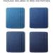 ZEFFFKA Premium Quality Denim Iron-on Jean Patches Set - 100% Cotton, Assorted Shades of Blue, 12 Pieces, Size 3 x 4-1/4, Strongest Glue for Inside & Outside Repairs and Decorating - Buy Online on GoSupps.com