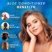 Aloe Organic Hair Conditioner - Deep Hydration Frizz Control & Damage Repair for All Hair Types - Promotes Healthy Growth - International Shipping Available - Buy Online on GoSupps.com