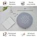 Large Meditation Cushion for Zafu Yoga - Buckwheat Hull Filled, Washable Cotton Cover - Slate Grey - Buy Online on GoSupps.com