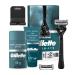 Gillette intimate care razor set for men (177 ml) shaving and shower cream for the intimate area + anti-Scheuer stick reduces friction and skin irritation + razor with 2 blades