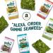GimMe Organic Roasted Seaweed Sheets with Sea Salt - 6 Count | Keto, Vegan, Gluten-Free | Rich in Iodine & Omega 3s | Healthy On-The-Go Snack for Kids & Adults - Buy Online on GoSupps.com
