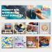 Acrylic Paint Set 24 Colors (0.41oz/12ml) Kit for Artists & Beginners - Non-Toxic Craft Paints for Paper, Canvas, Wood, Ceramic, Fabric - Includes 3 Brushes - Buy Online on GoSupps.com