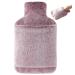 samply hot water bottle with soft cover -2L- bed bottle for adults and children ideal for a cold night purple