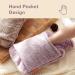 Samply 2L Hot Water Bottle with Premium Faux Fur Cover - Hot/Cold Therapy for Menstrual Cramps & Pain Relief - Hand Pocket Design, Purple - Buy Online on GoSupps.com