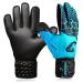 Catch & Keep goalkeeper gloves KRALLE Junior Pro 3.0 - Professional goalkeeper soccer gloves for children - ultra -high Falcon Grip - Optimal children's passport version 3 - Blue 5
