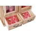 BRUBAKER Cosmetics Bath and Care Set - Cranberry in Wooden Cabinet | Luxury Spa Gift for Home Use - Buy Online on GoSupps.com