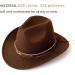 HUDANHUWEI Western Cowboy Hat - Wide Brim Outdoor Fedora in Coffee - Buy Online on GoSupps.com