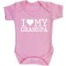 Hippowarehouse I Love My Grandpa baby vest bodysuit (short sleeve) boys girls